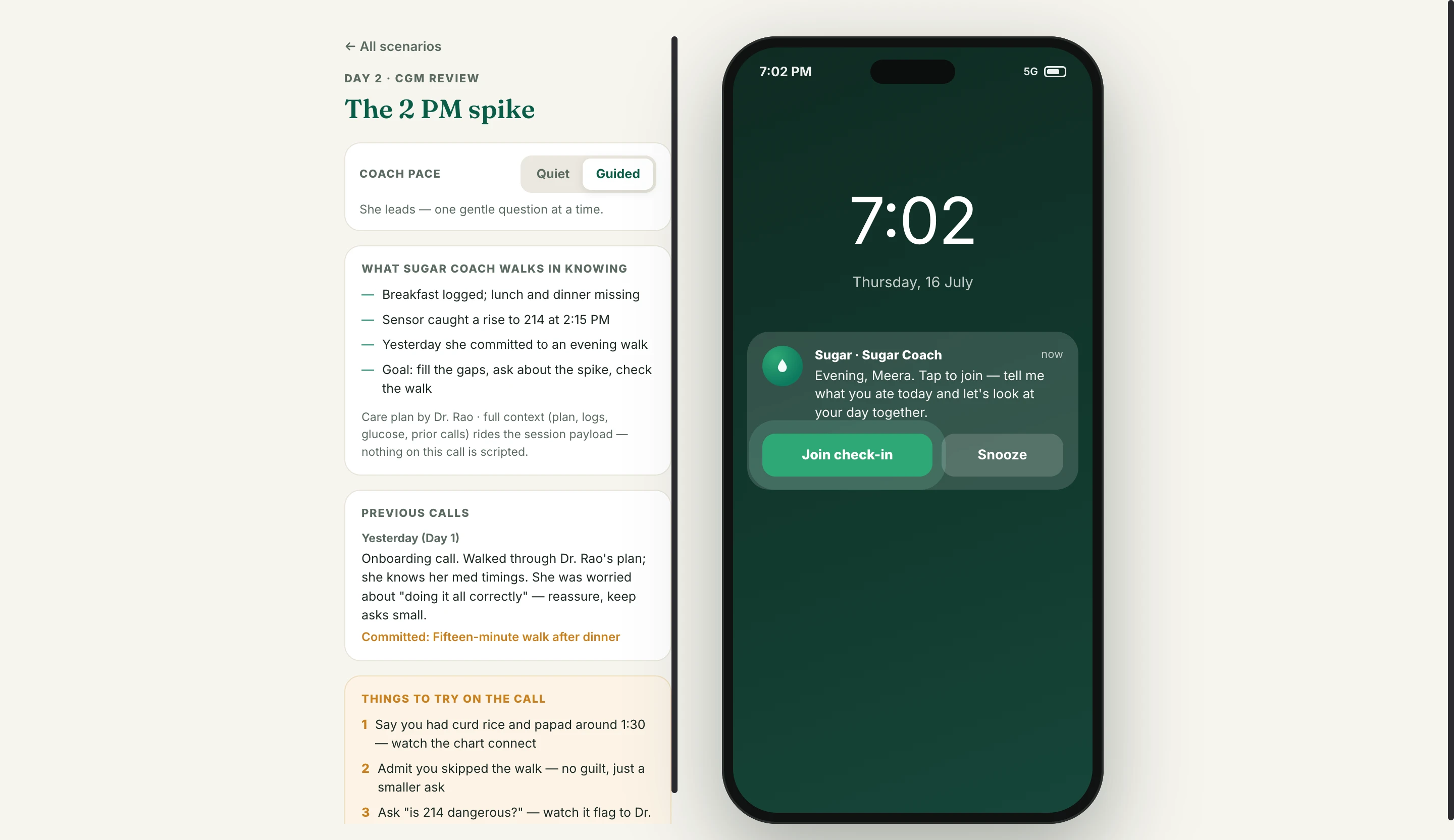 Care check-ins — healthcare
